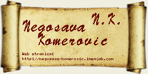 Negosava Komerović vizit kartica